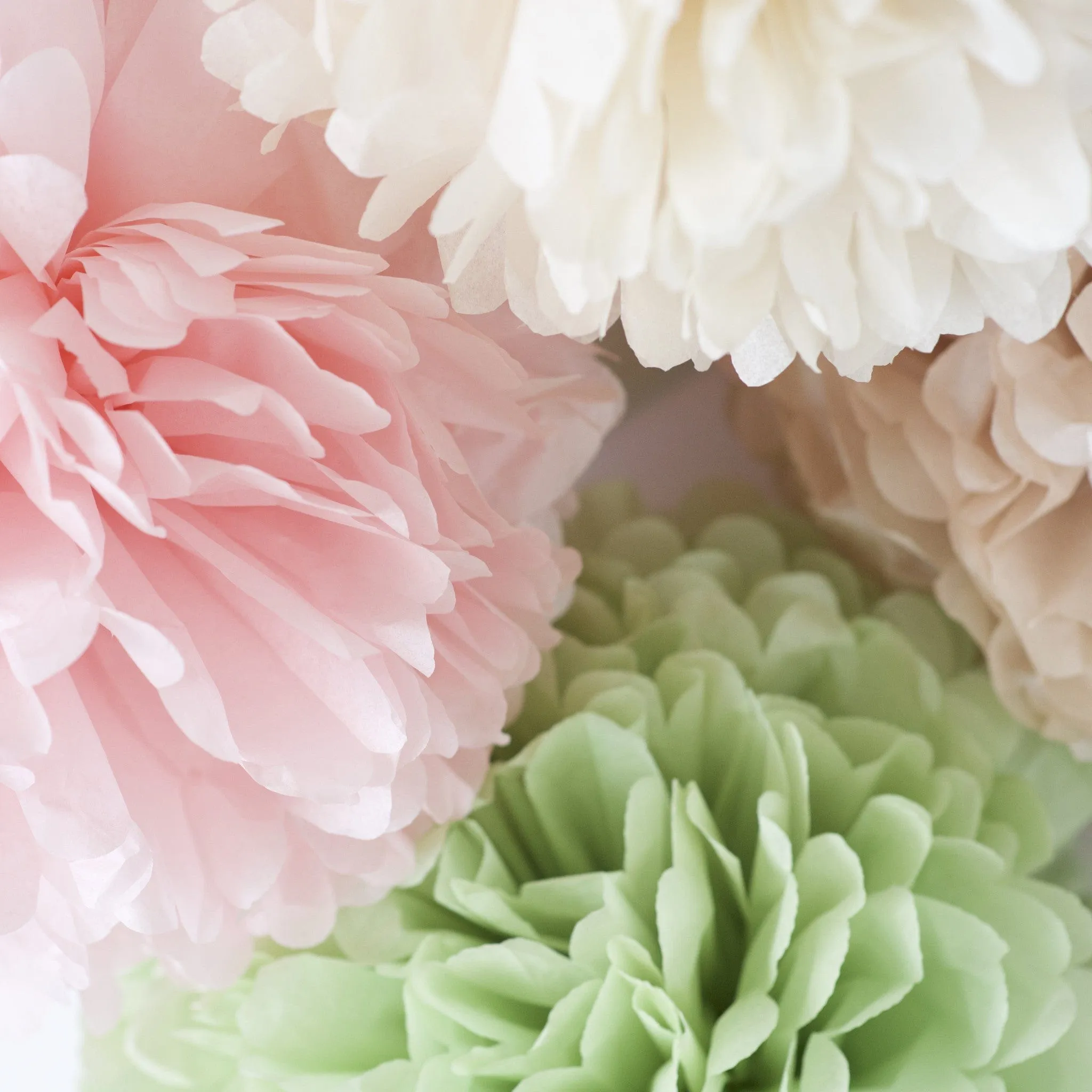 63 mixed size pom poms value set - custom colours - 3 sizes