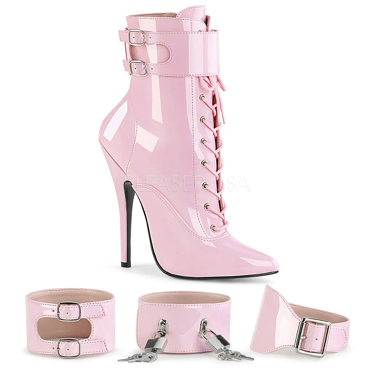 Ankle Boot with Interchangeable Ankle Cuffs 4-colors DOM1023