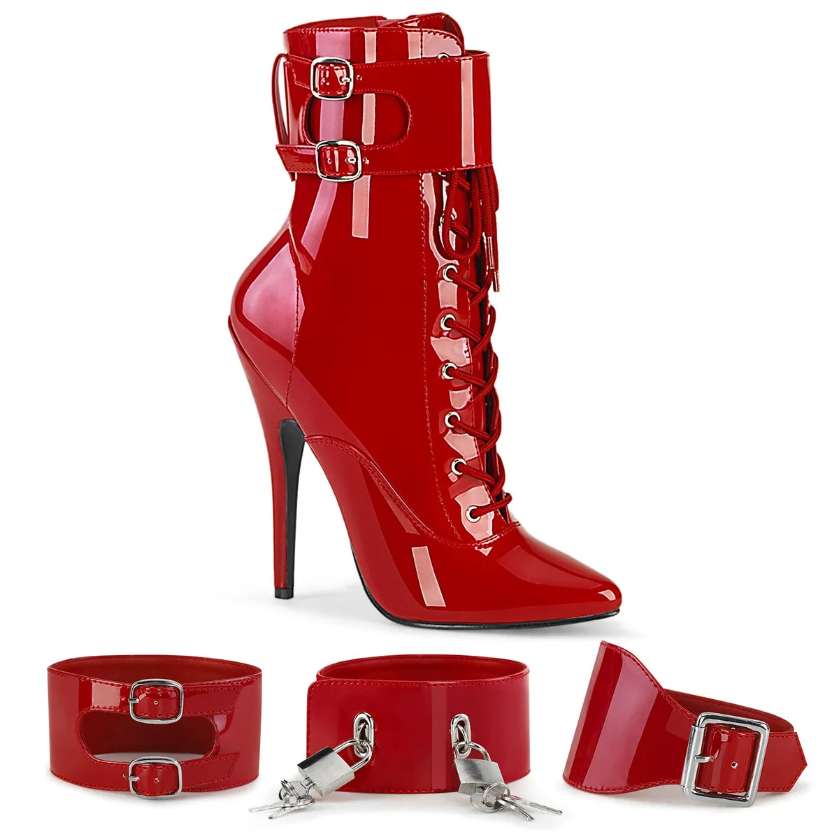 Ankle Boot with Interchangeable Ankle Cuffs 4-colors DOM1023