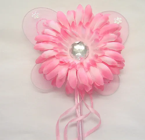 Baby pink, lilac or hot pink gerbera flower fairy wand. Wand02