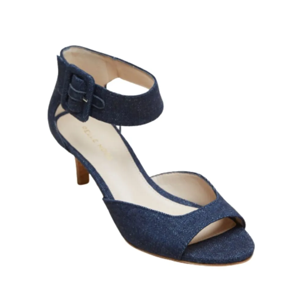 Berlin Denim Fabric Pelle Moda Suede Sandals