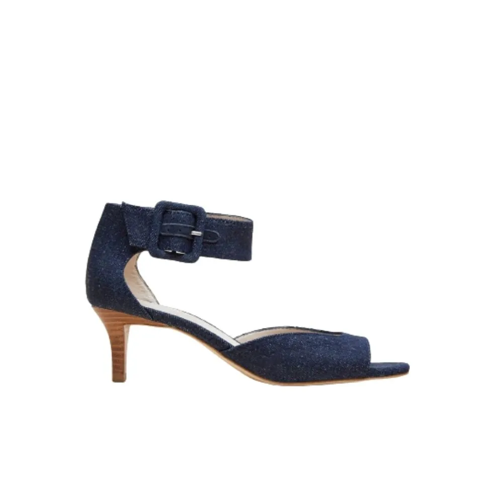 Berlin Denim Fabric Pelle Moda Suede Sandals
