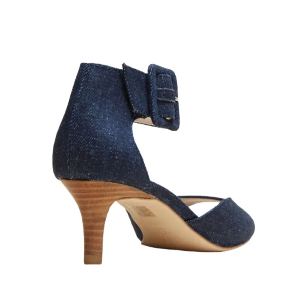 Berlin Denim Fabric Pelle Moda Suede Sandals