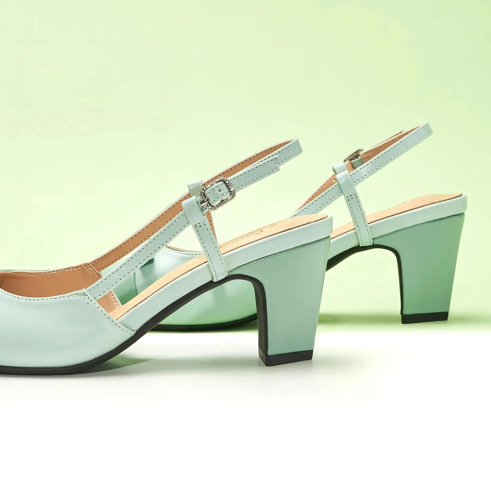 Bow Detail Colorblock Slingback Pumps (Jessica B) Social