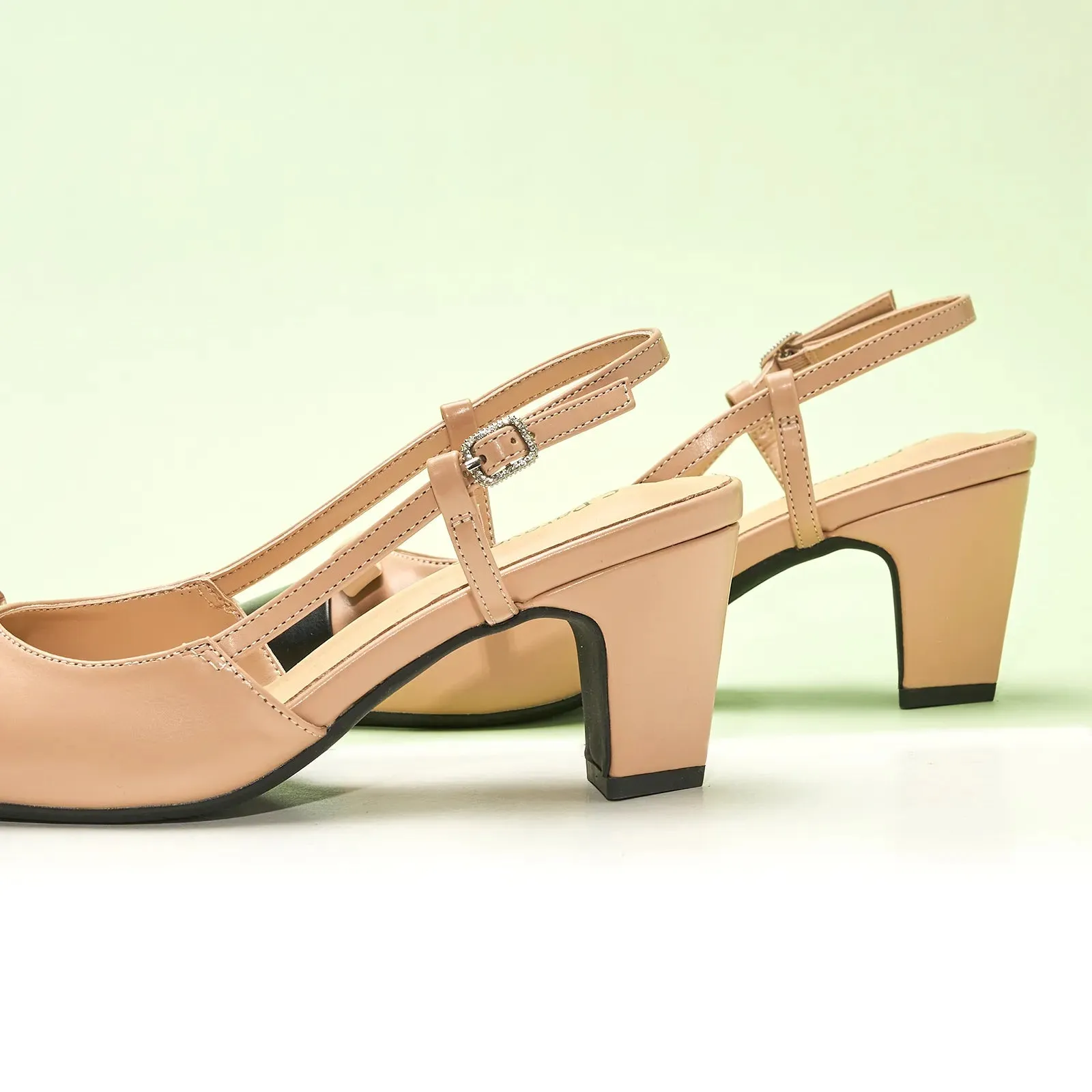 Bow Detail Colorblock Slingback Pumps (Jessica B) Social