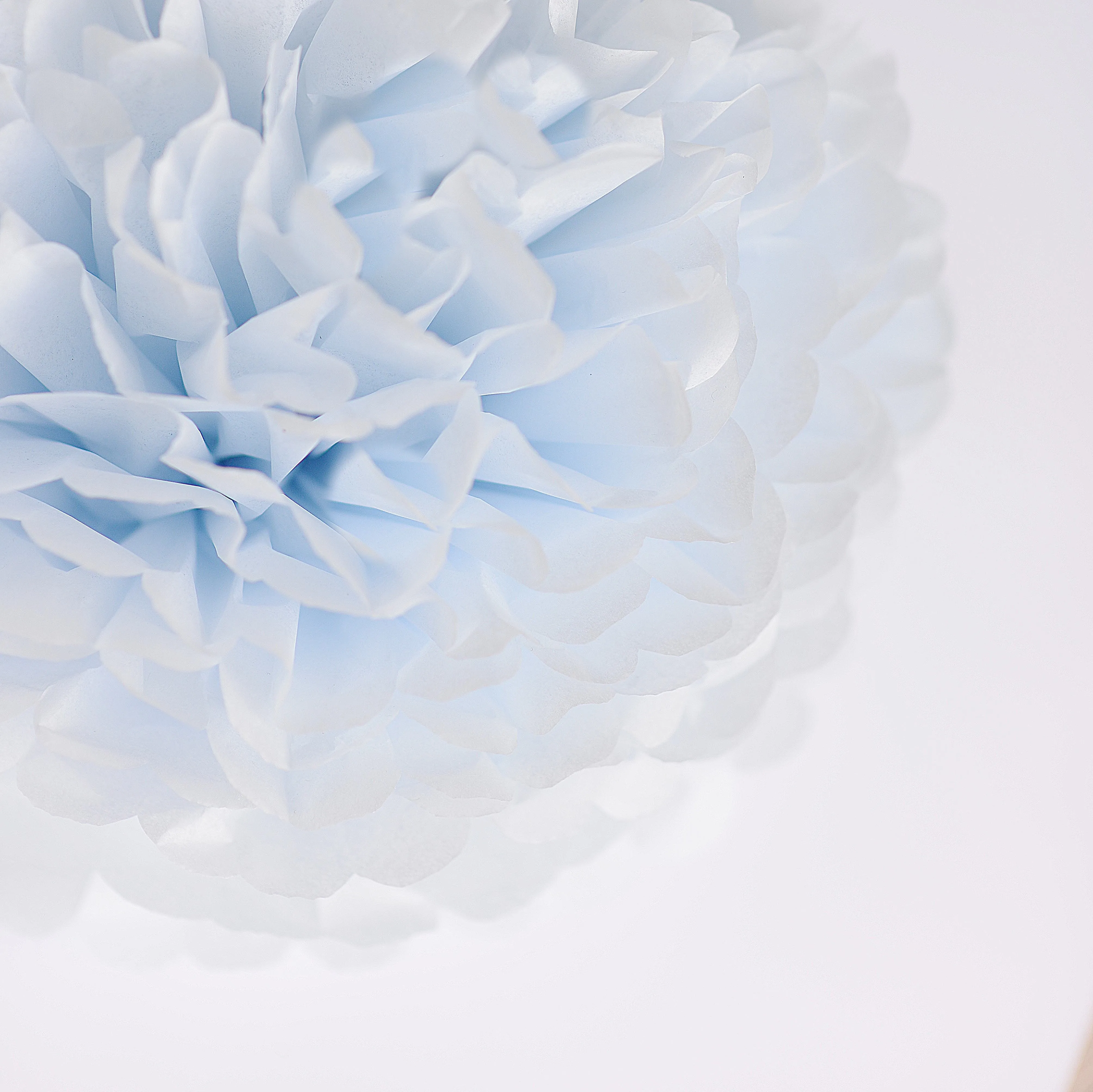 Breeze blue tissue paper pom pom