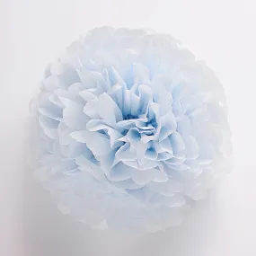 Breeze blue tissue paper pom pom