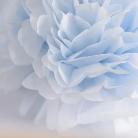 Breeze blue tissue paper pom pom