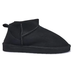 C900 - MINI ANKLE LENGHTH FAUX FUR LINING BOOTS