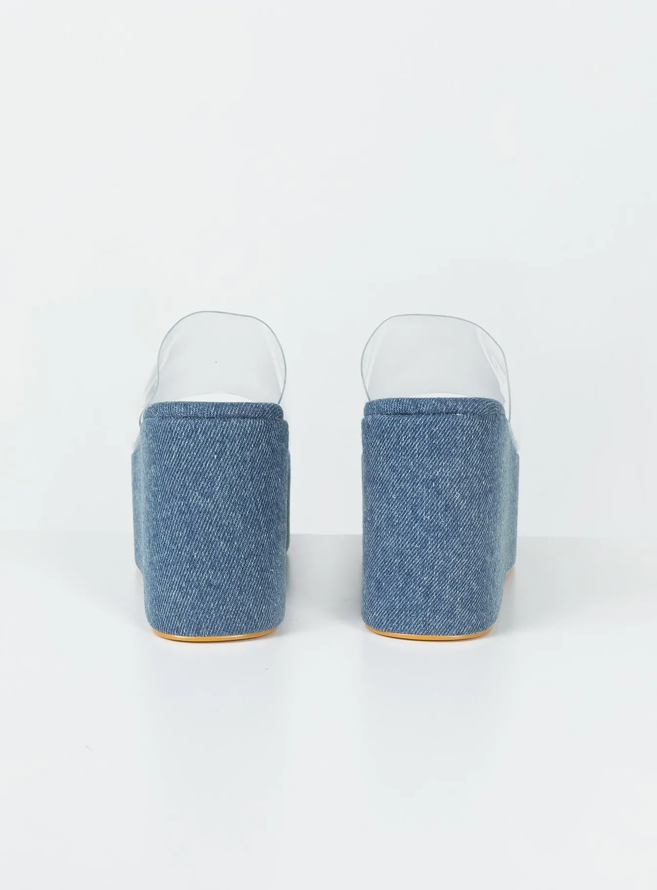 Cattrell Platform Sandals Mid Denim