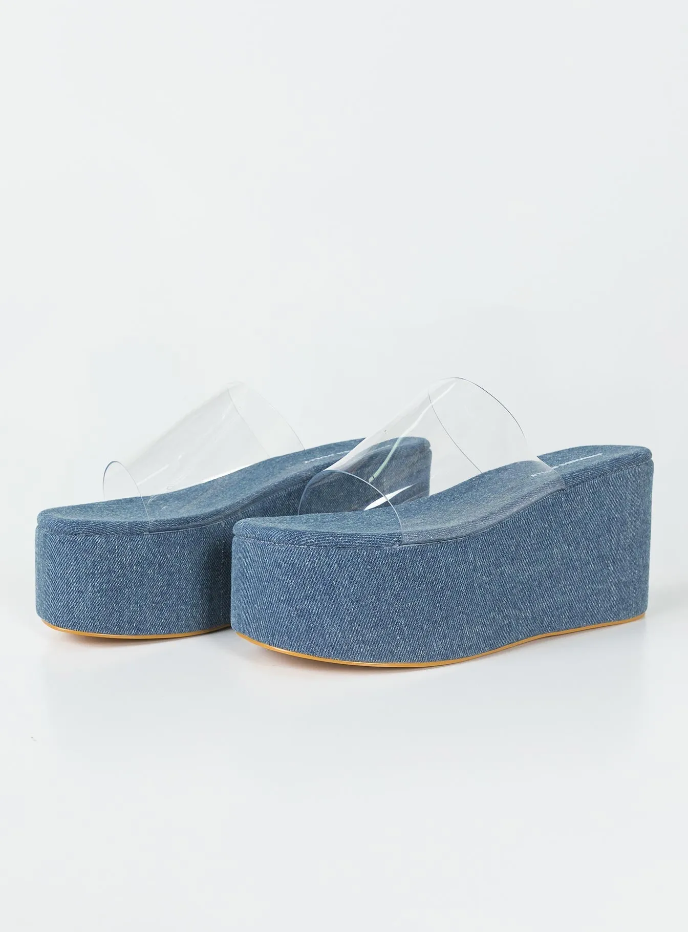 Cattrell Platform Sandals Mid Denim