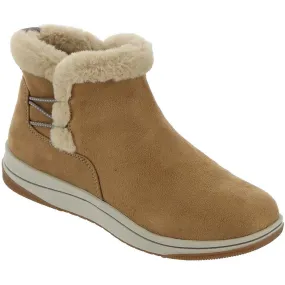 Cloudsteppers by Clarks Womens Breeze Fur Faux Fur Lined Ankle Boots