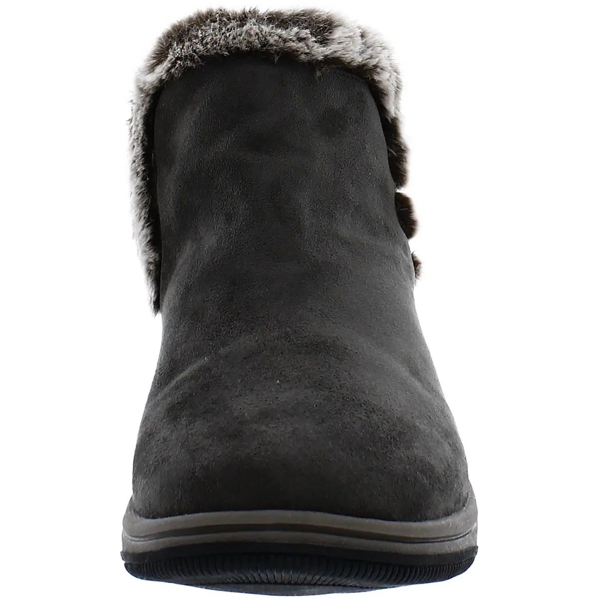 Cloudsteppers by Clarks Womens Breeze Fur Faux Fur Lined Ankle Boots