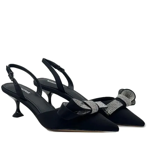 Cynthia Black | Satin Slingback