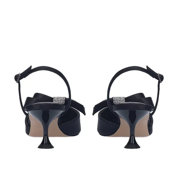 Cynthia Black | Satin Slingback