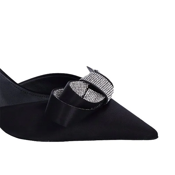 Cynthia Black | Satin Slingback