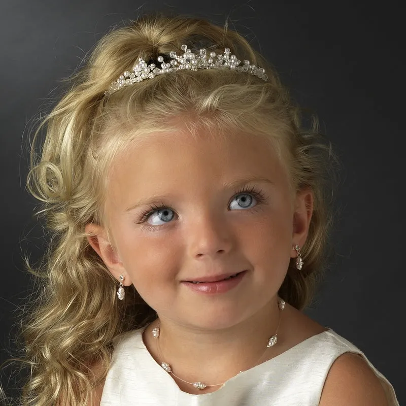 Darling Child's Double Pearl Illusion necklace