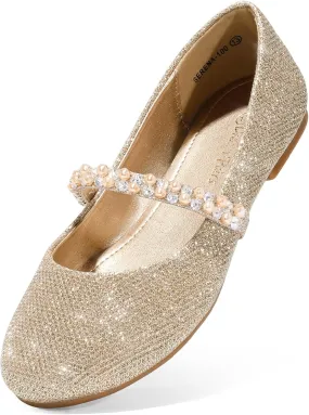 DREAM PAIRS Girls Mary Jane Dress Shoes Ballerina Flats for Wedding, Party (Toddler/Little Kid/Big Kid)