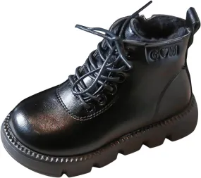 Fashion Spring and Autumn Children Boots Boys and Girls Ankle Boots Thick Bottom Non Slip High Toddler Girl Boots Size 5
