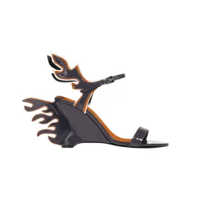 FIORE Ankle Strap Wedged Heel Sandals - 7cm