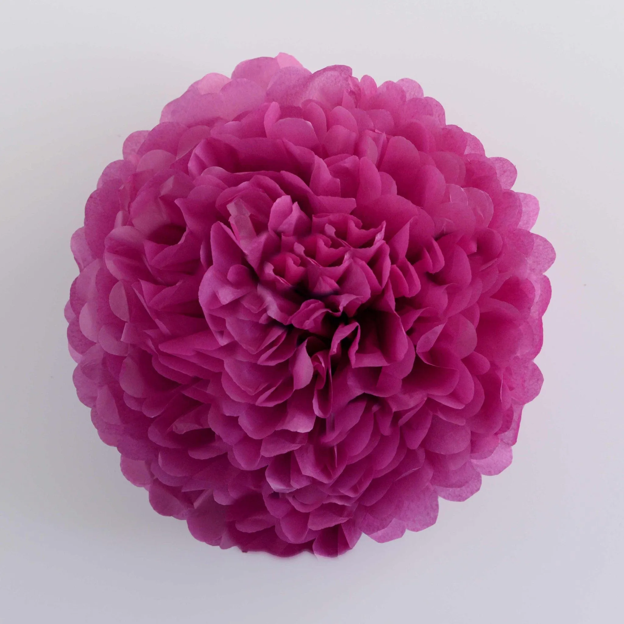 Fuchsia tissue paper pom pom