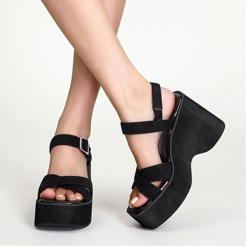 Funki Buys | Shoes | Women's Platform Wedge Summer Sandals