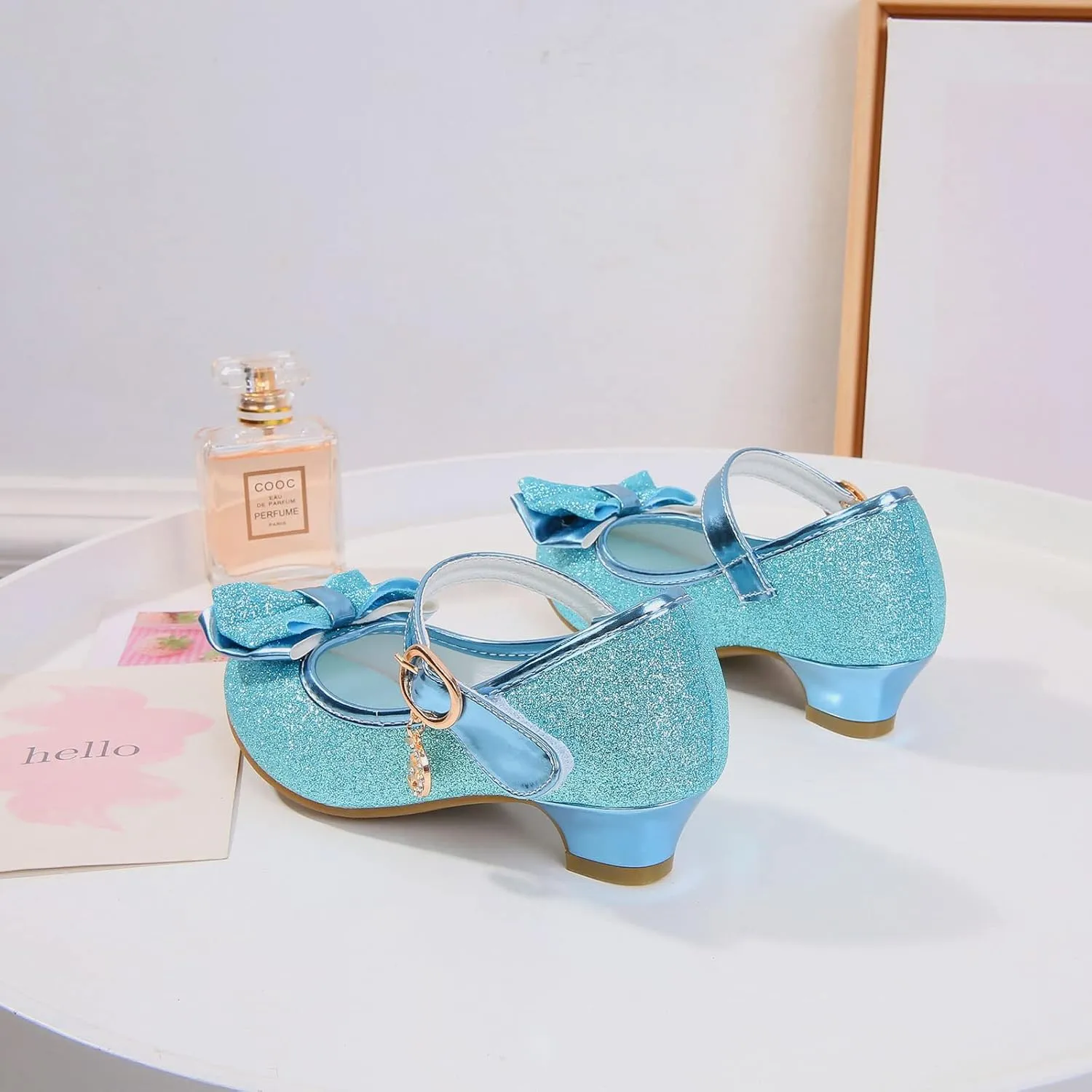 Girls Flats Sparkle Party Mary Jane Princess Dress Shoes