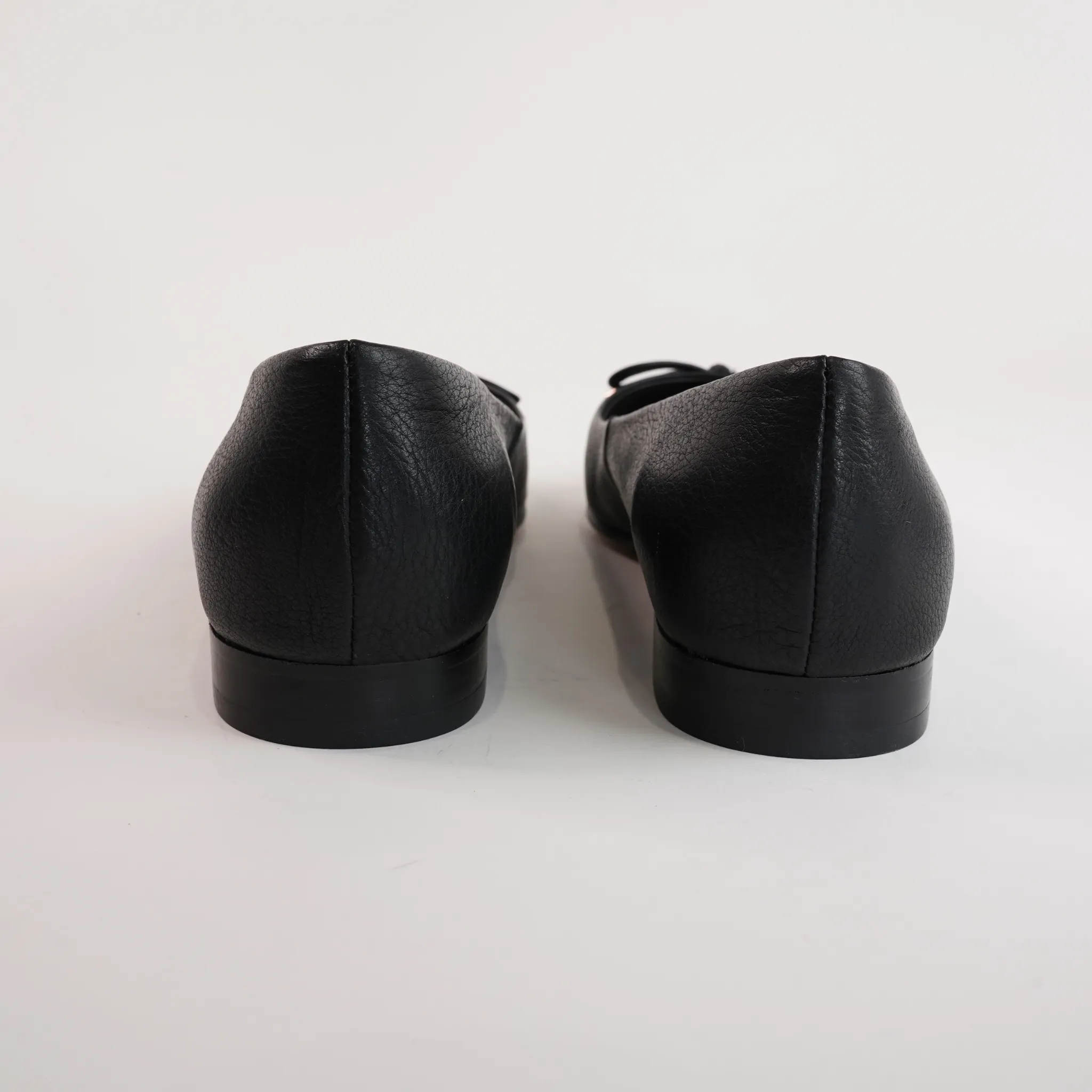 Ildiko Black Patent/ Black Leather Ballet Flats