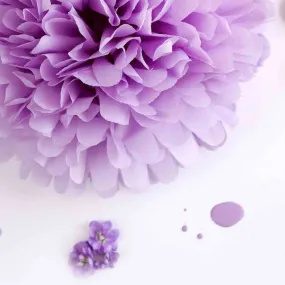 Large size lilac tissue paper pom pom