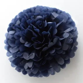 Large size navy blue tissue paper pom pom