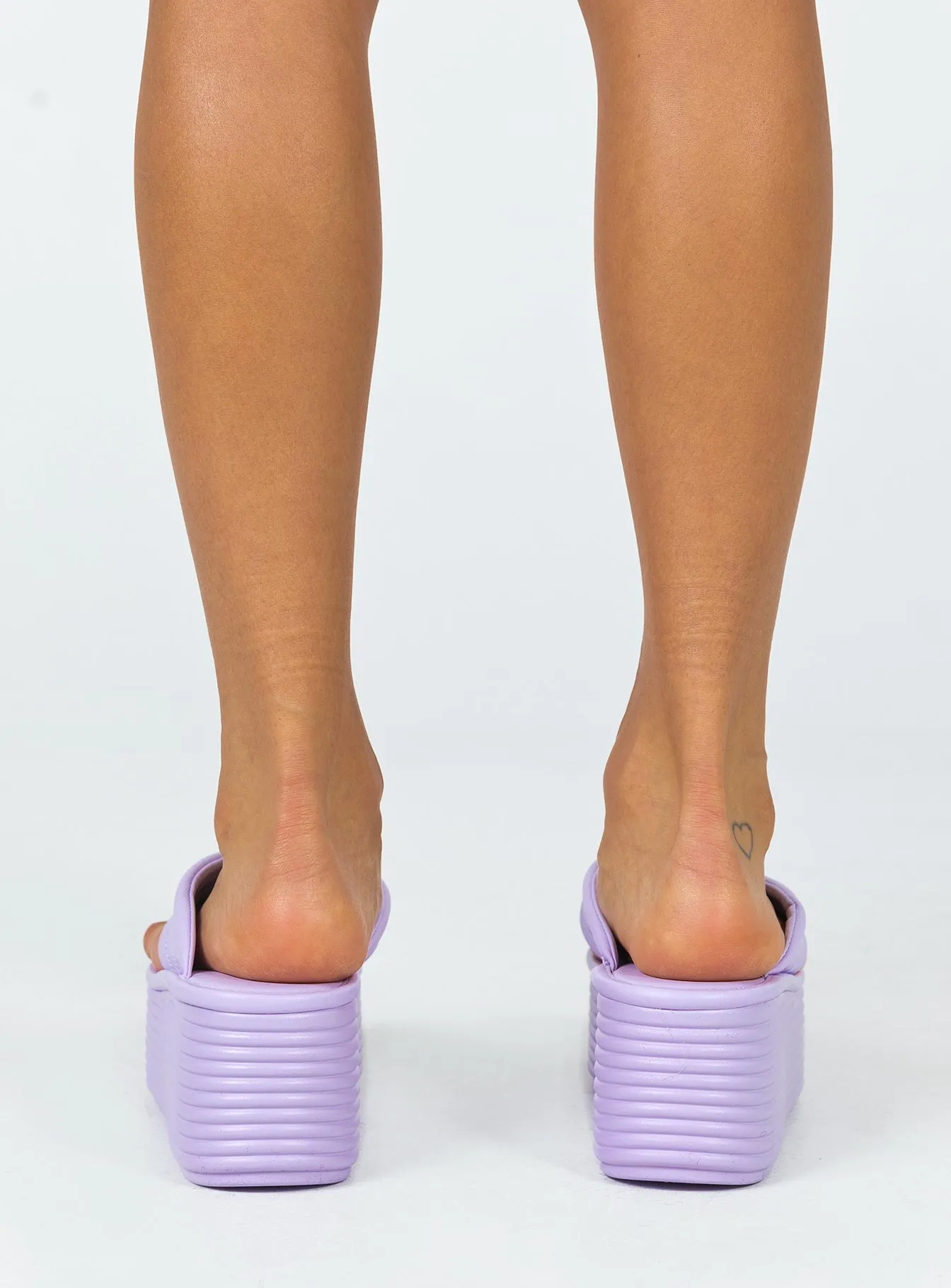 Lola Platform Sandals Purple