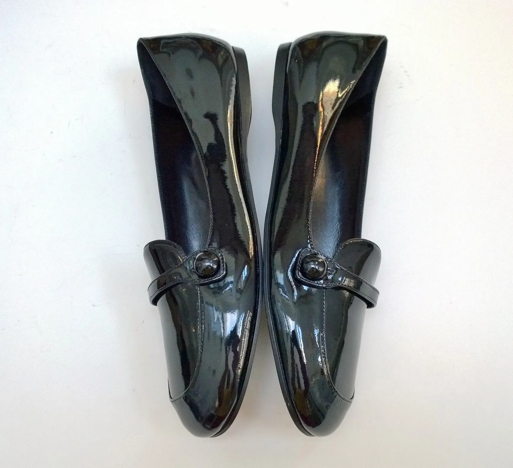 Miu Miu Black Patent Loafers New Flats Shoes