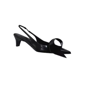 NULRE Leather Kitten Heel Sandals