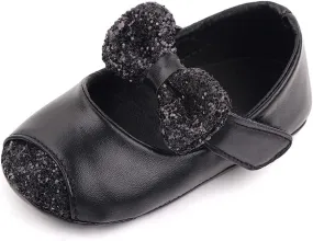 OAISNIT Baby Girl Shoes Mary Jane Flats Anti-Slip Princess Wedding Dress Infant Girl Soft Lightweight Crib Shoes