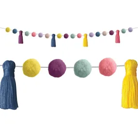 Oh Happy Day Pom-Poms and Tassels Garland