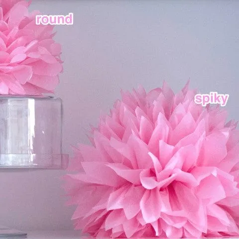 Party set - 100 mixed size custom colour pompoms