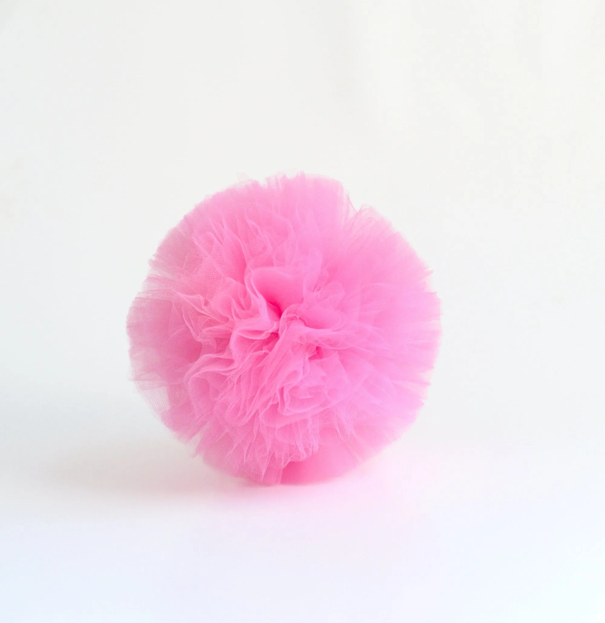Pink tulle pom pom