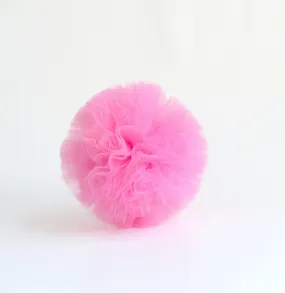 Pink tulle pom pom