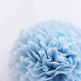 Powder blue tissue paper pom pom