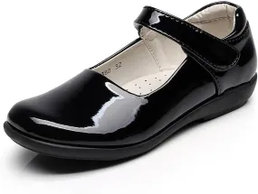 rismart Girls' Hook & Loop Oxfords Dress Shoes Cute Patent Leather Princess School Uniform Party Mary Janes