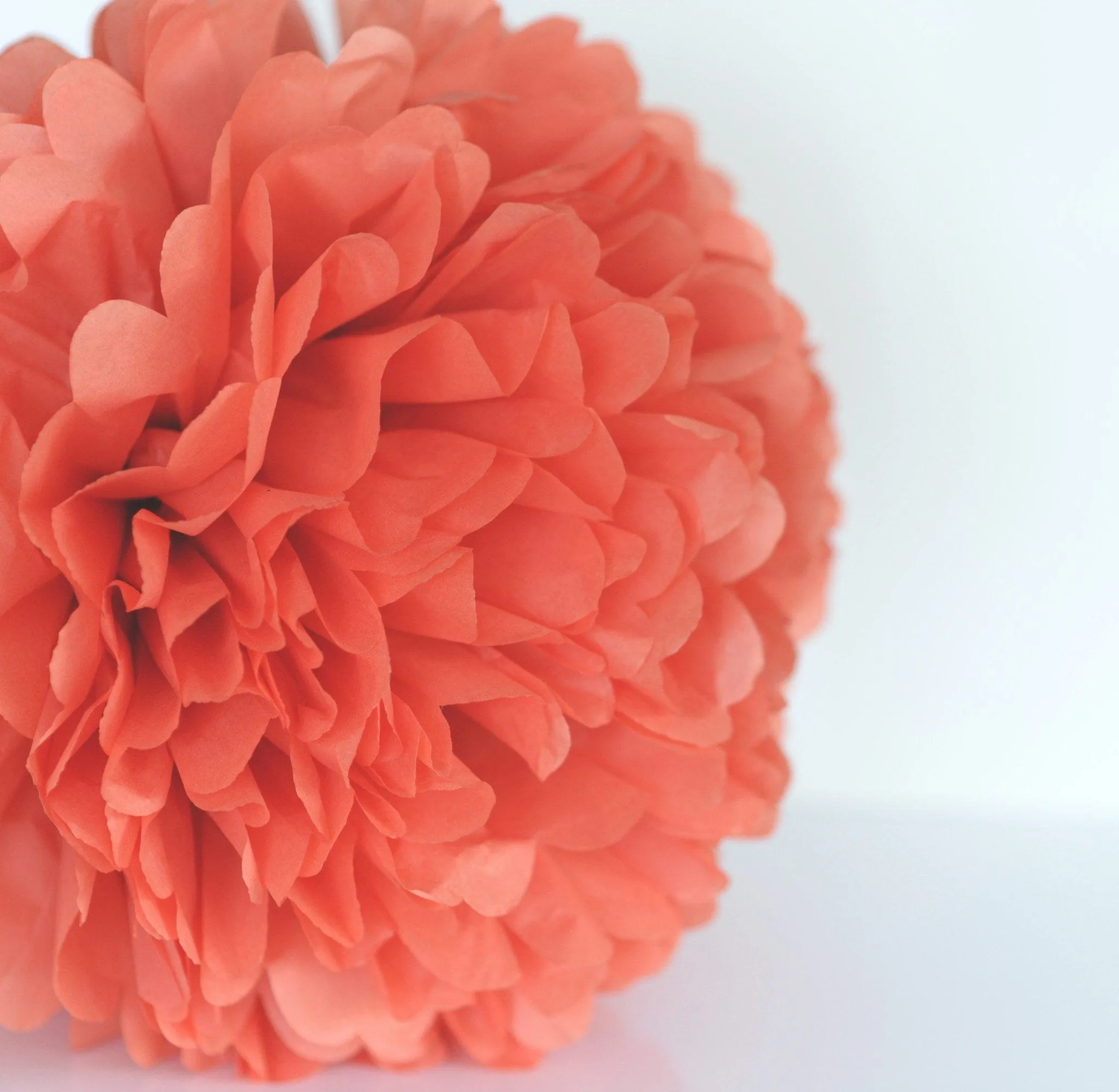 Sandstone tissue paper pom pom