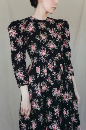 Sigrid dress dark florals