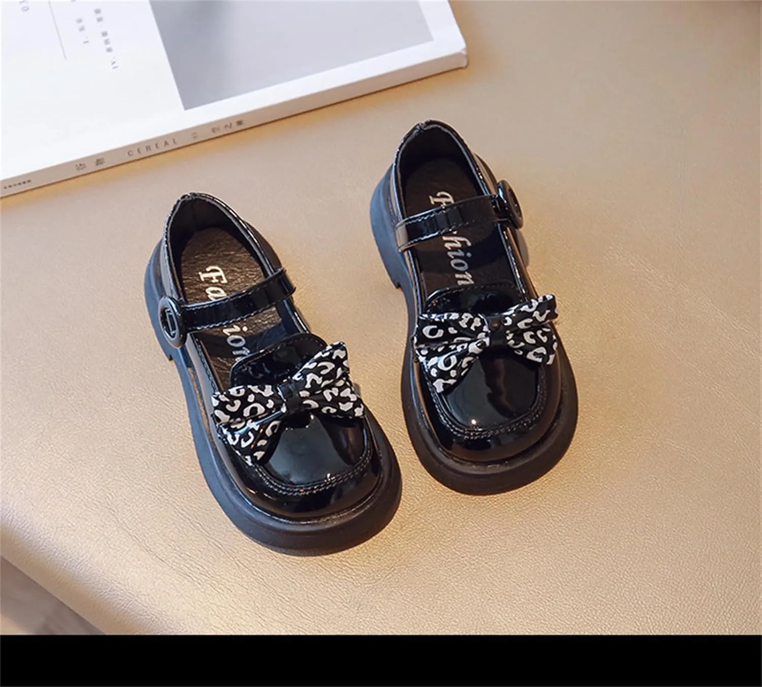 Toddler Little Girls Mary Jane Dress Shoes Loafers School Uniform Flats for Girls Thick Non-Slip Sole Casual Shoe