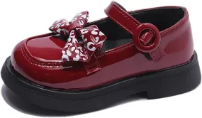 Toddler Little Girls Mary Jane Dress Shoes Loafers School Uniform Flats for Girls Thick Non-Slip Sole Casual Shoe