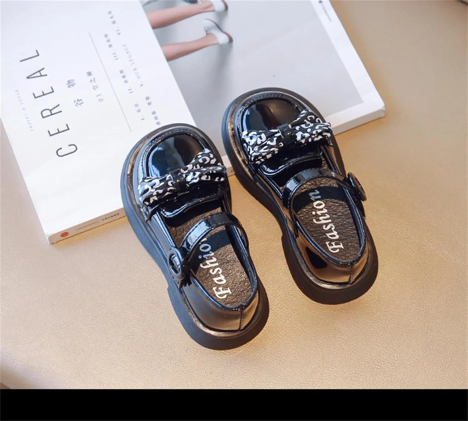 Toddler Little Girls Mary Jane Dress Shoes Loafers School Uniform Flats for Girls Thick Non-Slip Sole Casual Shoe