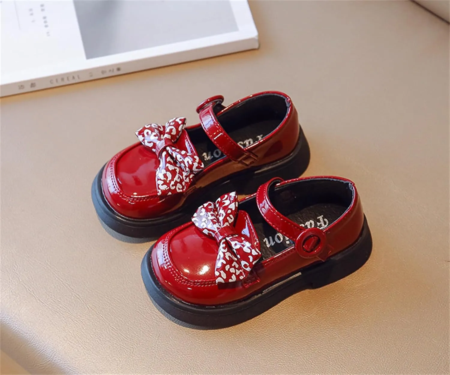 Toddler Little Girls Mary Jane Dress Shoes Loafers School Uniform Flats for Girls Thick Non-Slip Sole Casual Shoe