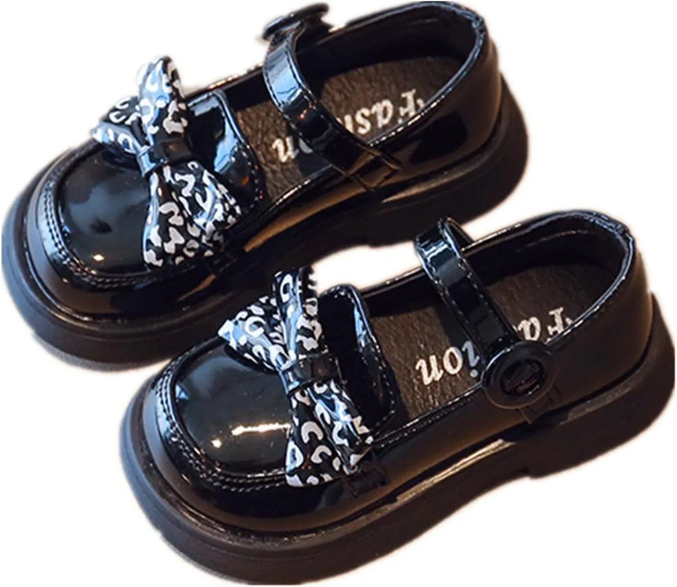Toddler Little Girls Mary Jane Dress Shoes Loafers School Uniform Flats for Girls Thick Non-Slip Sole Casual Shoe