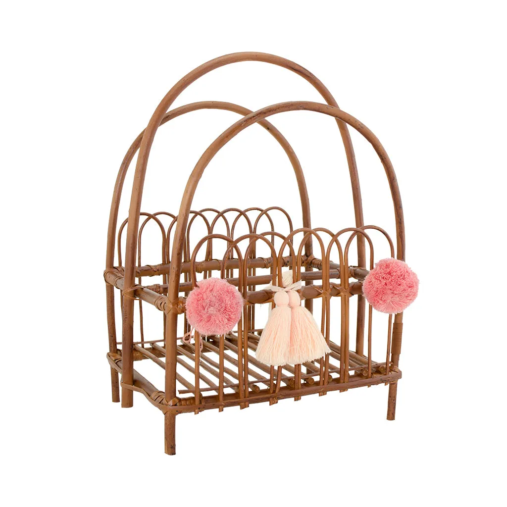 Wicker Book Stand - Natural