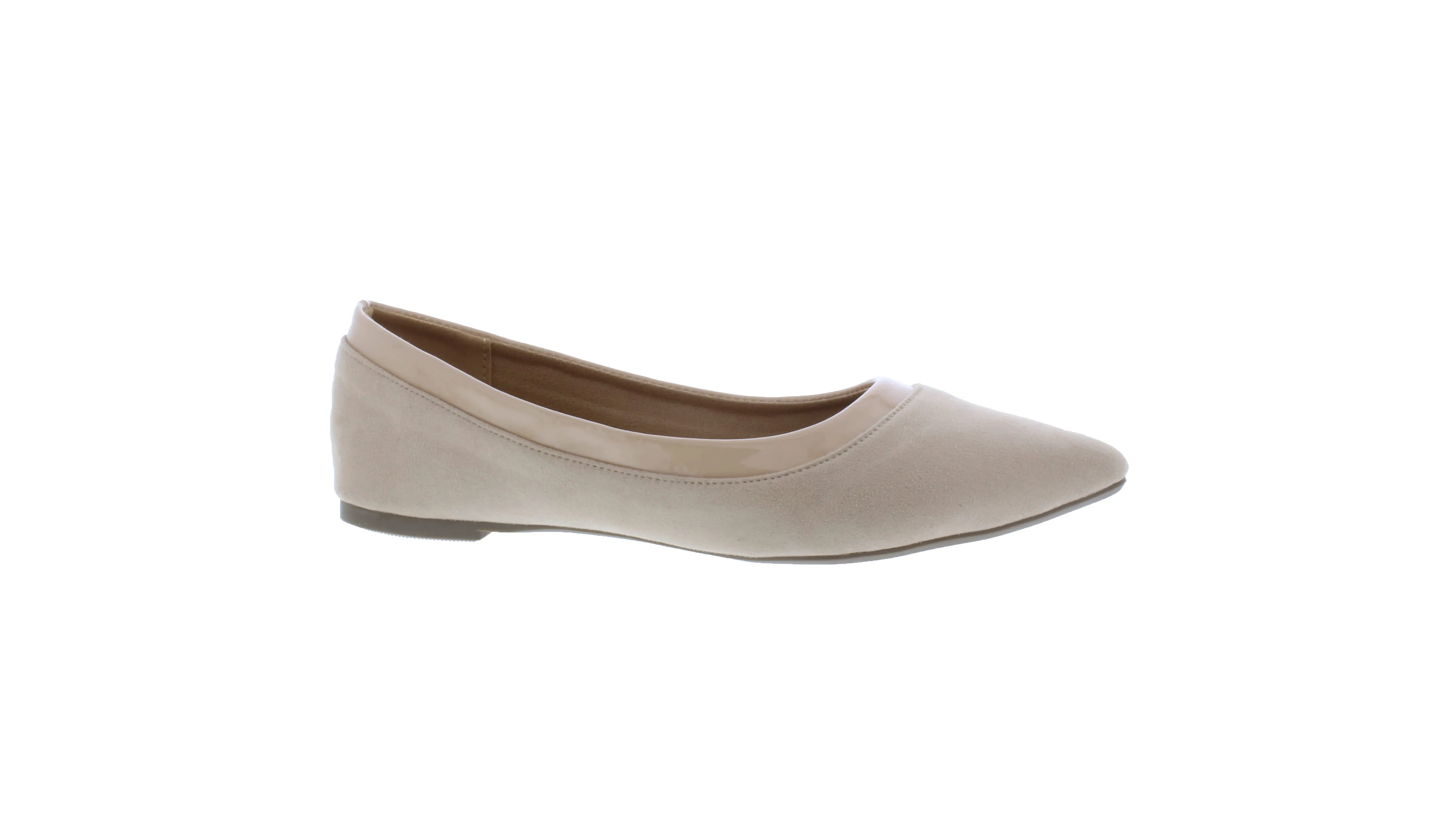Women Microfiber Pointed Tip Ballerina
