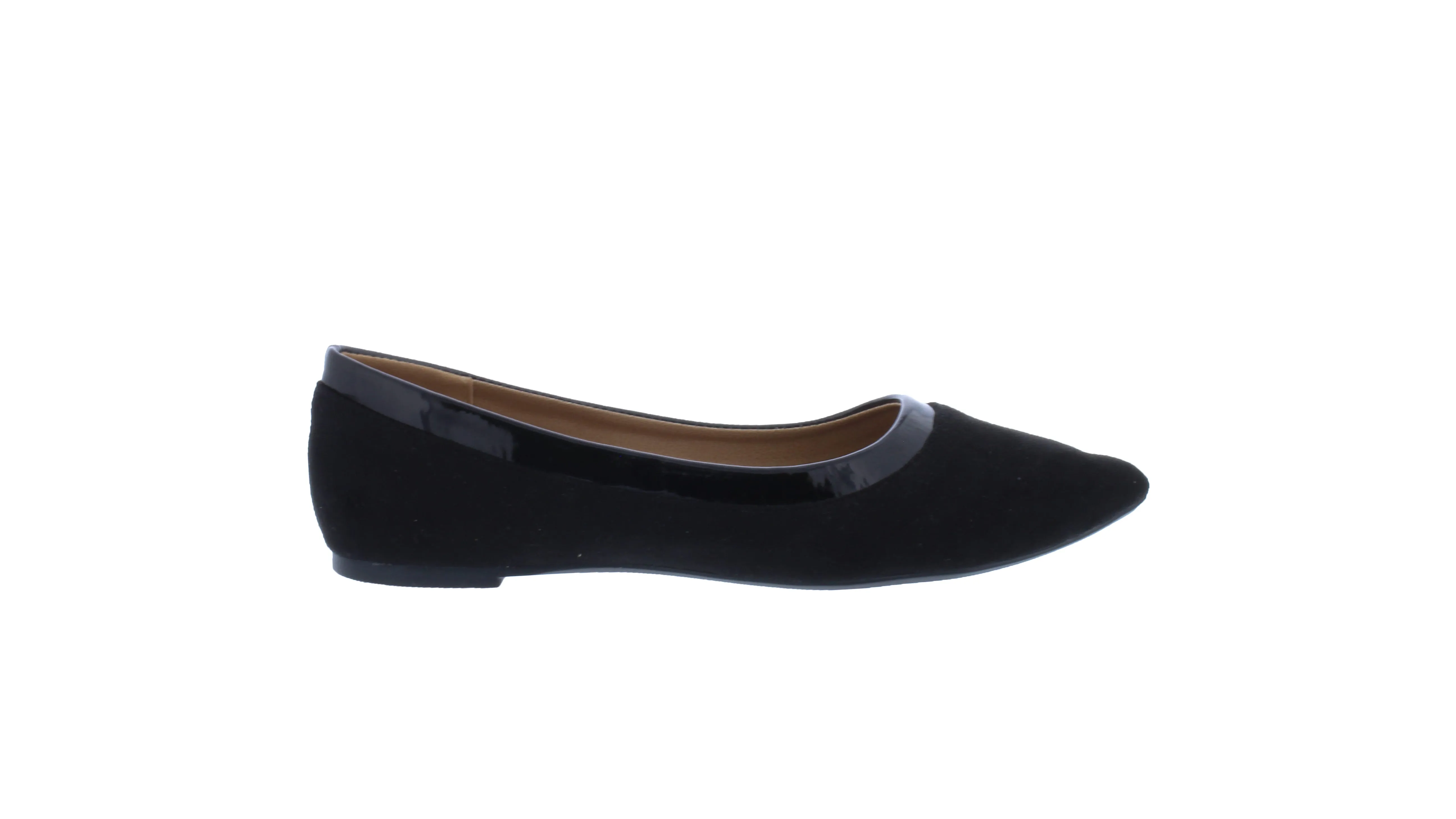 Women Microfiber Pointed Tip Ballerina